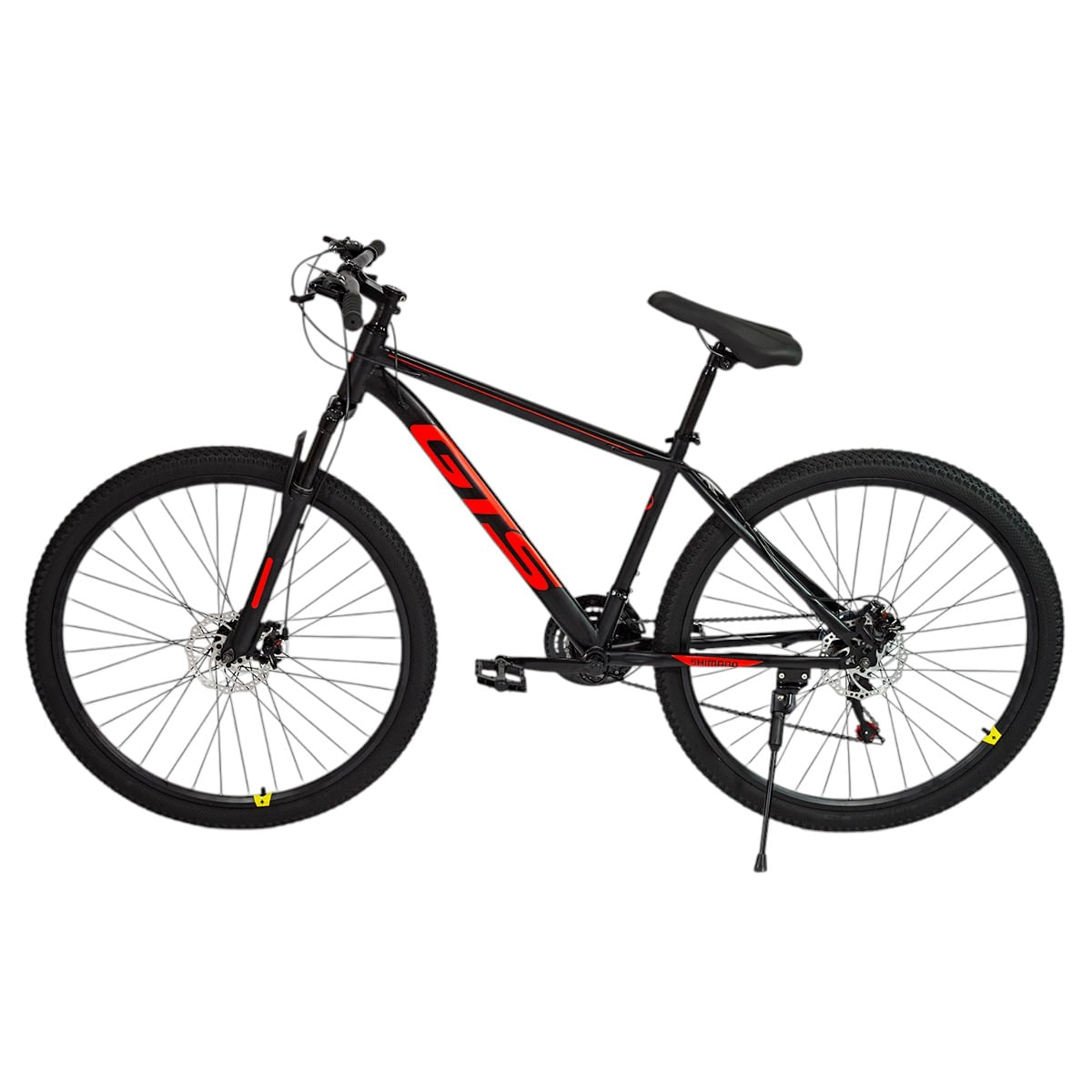 Bicicleta GTS 17INCCH Acero T.M Negro/Rojo